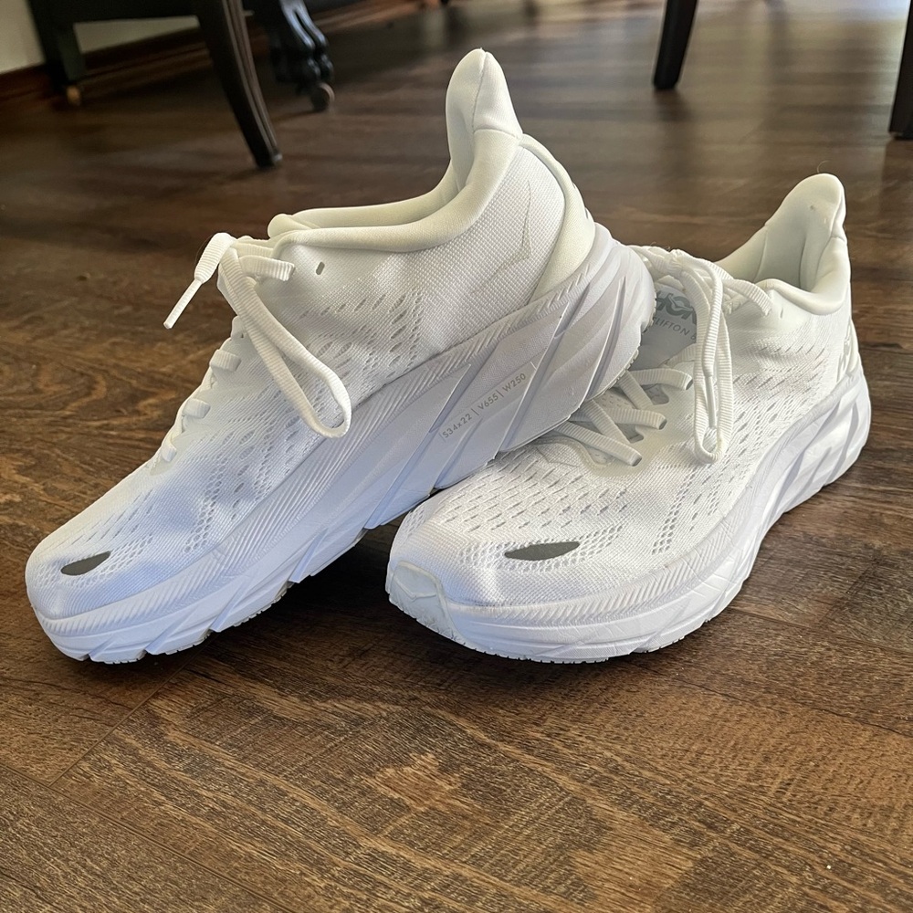 Hoka White Running Shoes